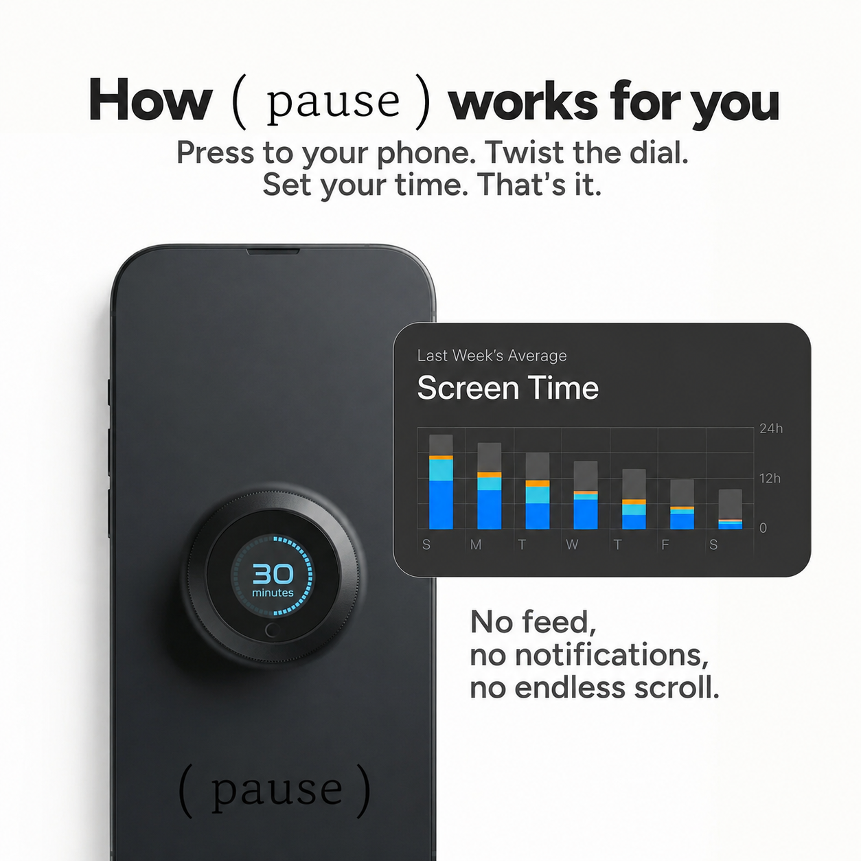 (pause)® Screen Timer RESERVATION